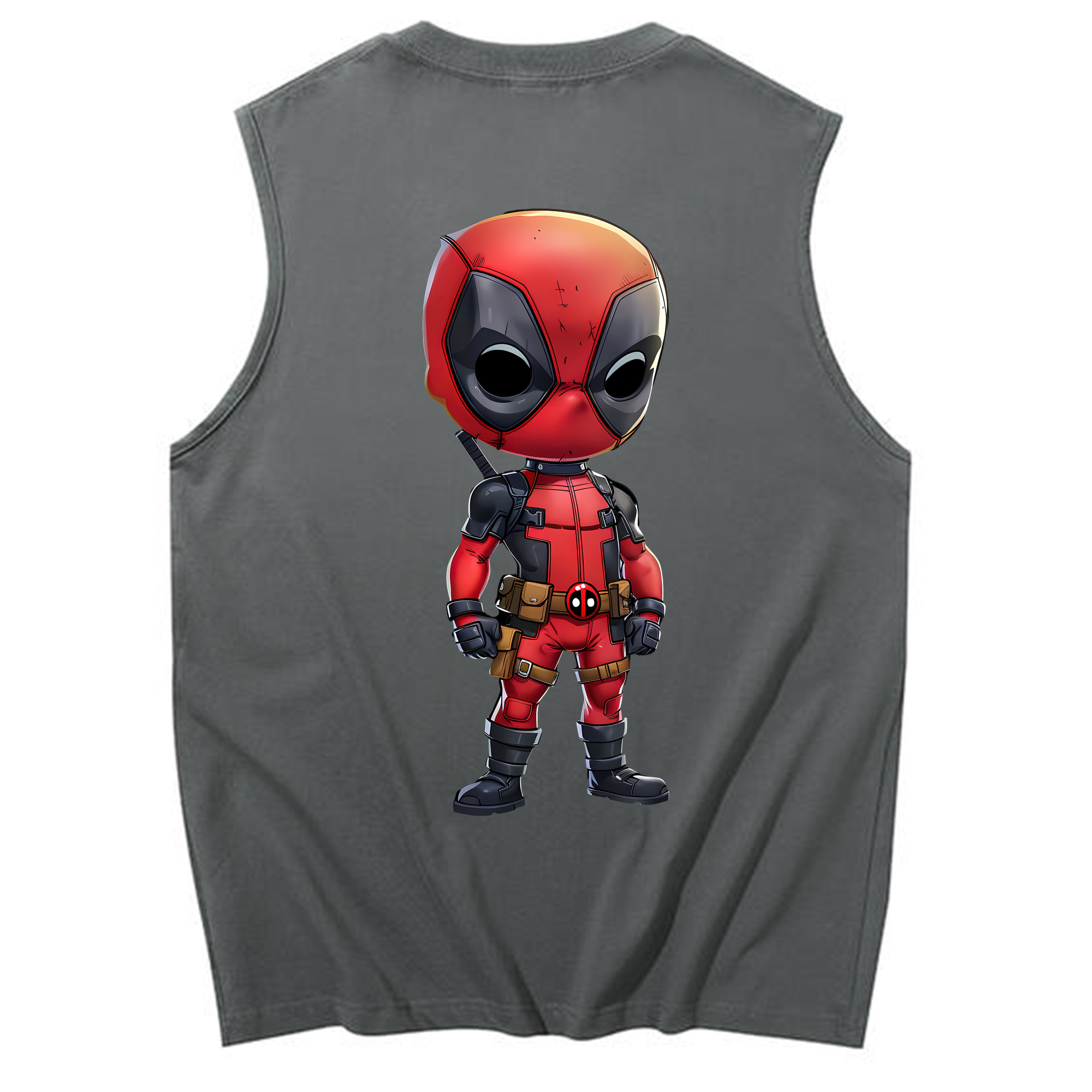 （画像用） Deadpool デッドプール コットン100％タンクトップ（背面プリント）